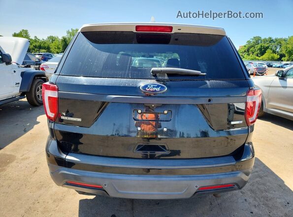 1FM5K8AR6JGA32578 2018 FORD EXPLORER Black Widok wnętrza z przodu