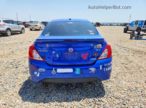 3N1CN7AP8GL898835 2016 NISSAN VERSA Blue Dashboard view