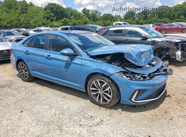 3VW7X7BU1SM076343 2025 VOLKSWAGEN JETTA Blue Front view
