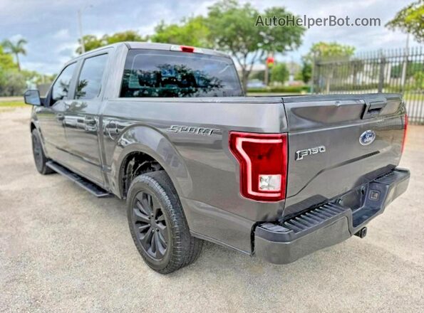 1FTEW1CP9GKF90720 2016 FORD F150 Gray Tył prawy