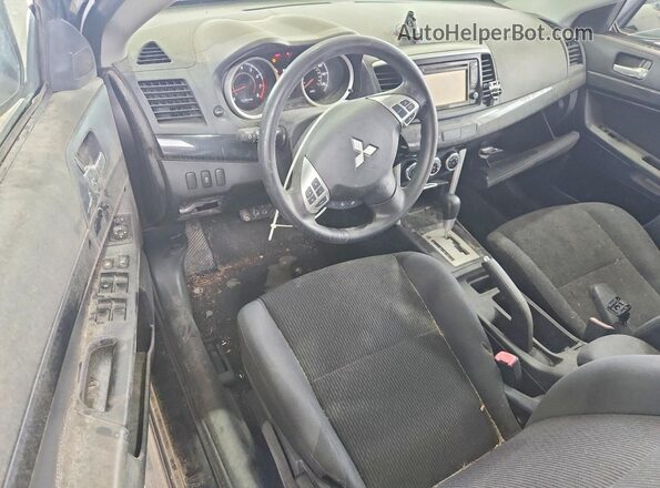 JA32U2FU3HU012259 2017 MITSUBISHI LANCER Black Widok zestawu wskaźników