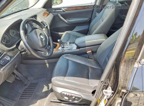 5UXWX9C34H0T25499 2017 BMW X3 Black Dashboard view