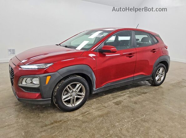 KM8K1CAA5MU675240 2021 HYUNDAI KONA Red Հետևի ձախ