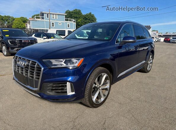 WA1LXAF72MD014929 2021 AUDI Q7 Синий Задняя правая четверть