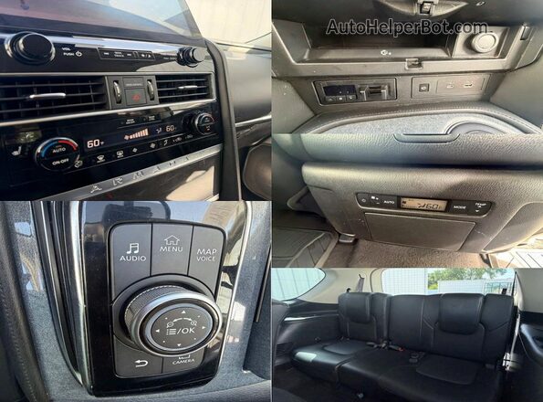 JN8AY2AC6M9145552 2021 NISSAN ARMADA Black Widok wnętrza 360 stopni