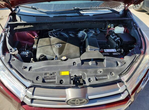 5TDJZRFH9JS847559 2018 TOYOTA HIGHLANDER Burgundy VIN sticker view