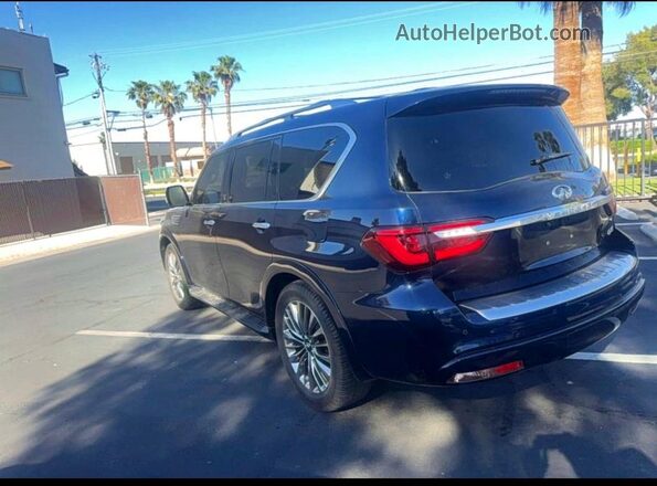 JN8AZ2NF8K9685855 2019 INFINITI QX80 Blue Передня права чверть