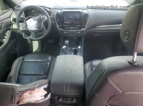 1GNERHKW0NJ163199 2022 CHEVROLET TRAVERSE Black Widok zestawu wskaźników