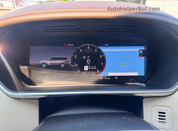 SALGS5SE2LA404133 2020 LAND ROVER RANGE Black Вид щитка приладів