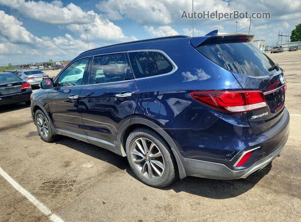 KM8SNDHF8JU290777 2018 HYUNDAI SANTA FE Blue უკანა მარჯვენა