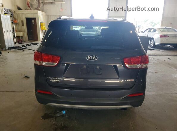 5XYPH4A19GG005319 2016 KIA SORENTO Charcoal Вид салону спереду