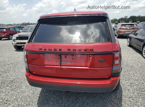 SALGV2EF2GA255500 2016 LAND ROVER RANGE Red Вид салону спереду