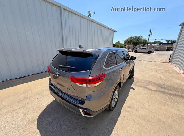 5TDYZRFH0HS188103 2017 TOYOTA HIGHLANDER Gray წინა ხედი