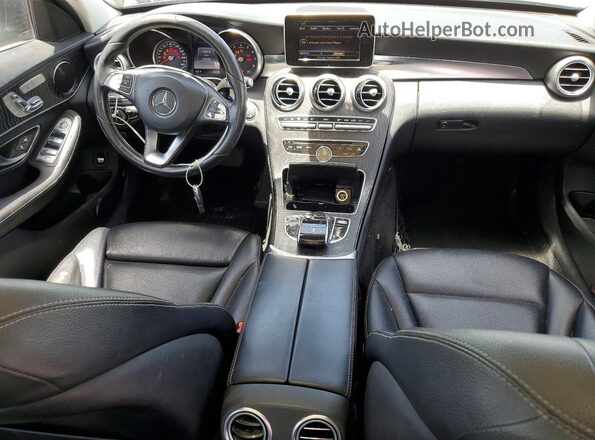 55SWF4KB7GU158196 2016 MERCEDES-BENZ C Gray Widok zestawu wskaźników