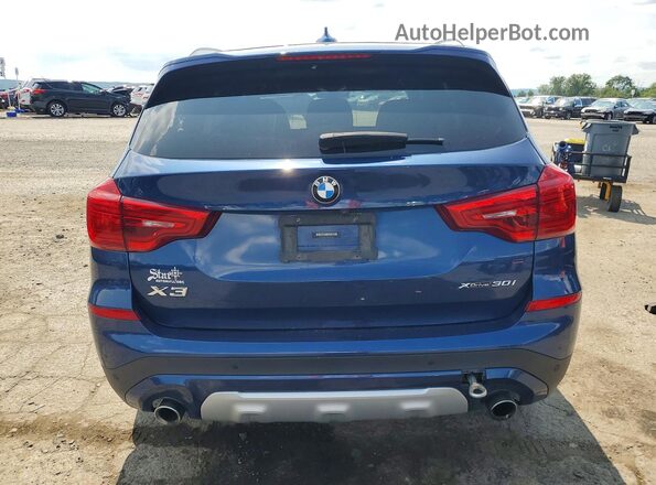 5UXTR9C52KLD90813 2019 BMW X3 Blue Vista interior delantera