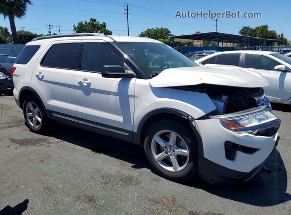 1FM5K7D88KGA22455 2019 FORD EXPLORER Белый Вид спереди