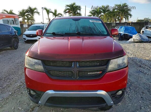 3C4PDCGBXJT252063 2018 DODGE JOURNEY Красный Вид сзади