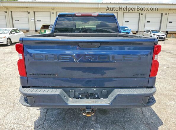 1GCUYEET2MZ264199 2021 CHEVROLET SILVERADO Blue წინა სალონის ხედი