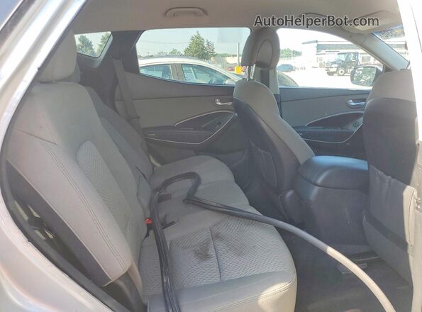 5XYZT3LB0HG498896 2017 HYUNDAI SANTA FE Silver Вид підкапотного простору
