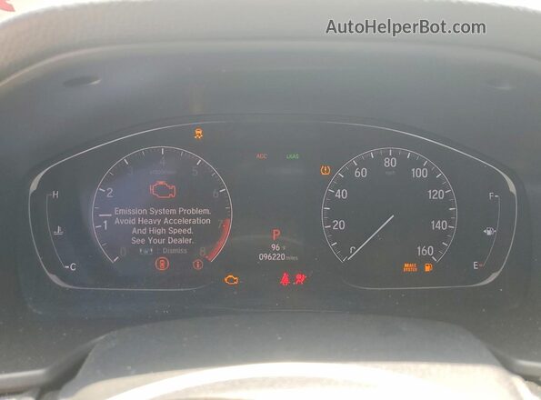 1HGCV2F37KA006484 2019 HONDA ACCORD White Вид задніх сидінь