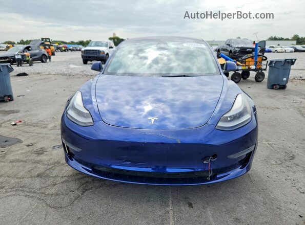 5YJ3E1EA3NF191850 2022 TESLA MODEL Синий Вид сзади