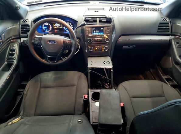 1FM5K8AR2JGA83382 2018 FORD EXPLORER Blue ხელსაწყოთა პანელის ხედი