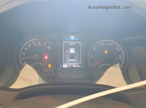 3TYSX5EN4NT011257 2022 TOYOTA TACOMA White Вид щитка приладів