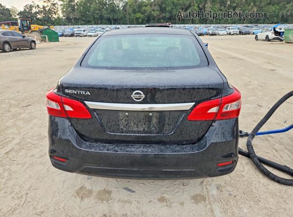3N1AB7APXJY341385 2018 NISSAN SENTRA Black წინა სალონის ხედი