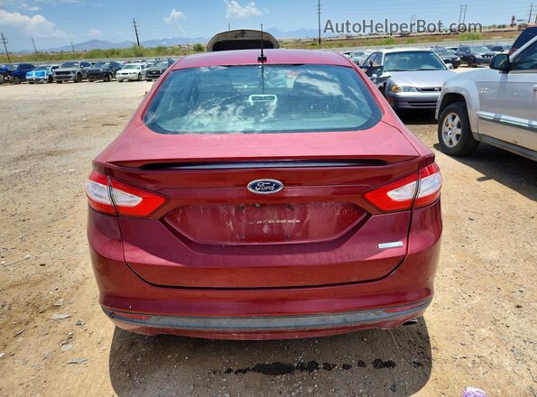 3FA6P0HD1GR239988 2016 FORD FUSION Темно-бордовый Вид салона спереди