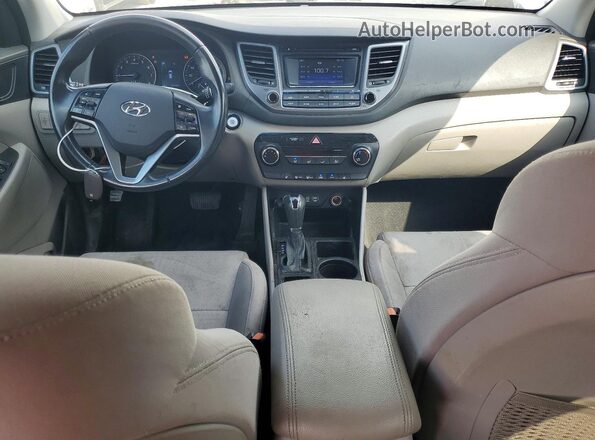 KM8J3CA20GU055382 2016 HYUNDAI TUCSON White Instrument cluster view