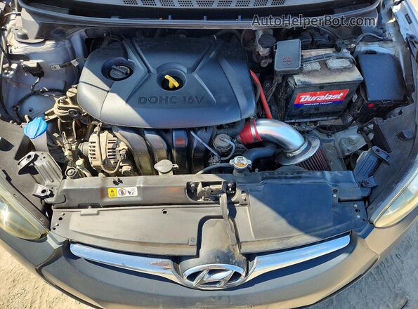 5NPDH4AE9GH672941 2016 HYUNDAI ELANTRA Silver Вид підкапотного простору