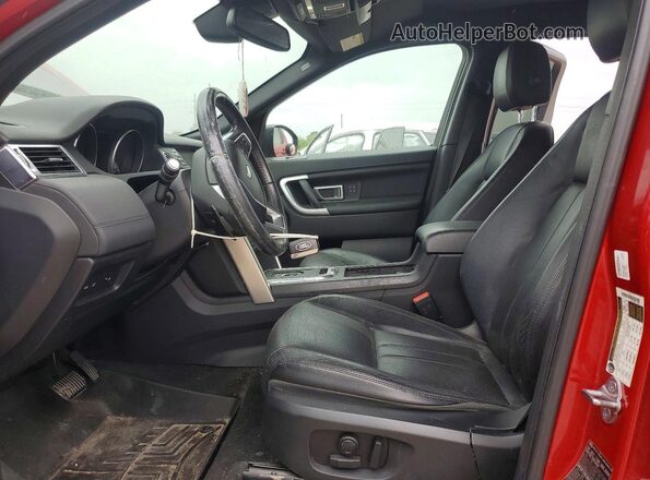 SALCR2BG7GH553869 2016 LAND ROVER DISCOVERY Red Вид панелі приладів