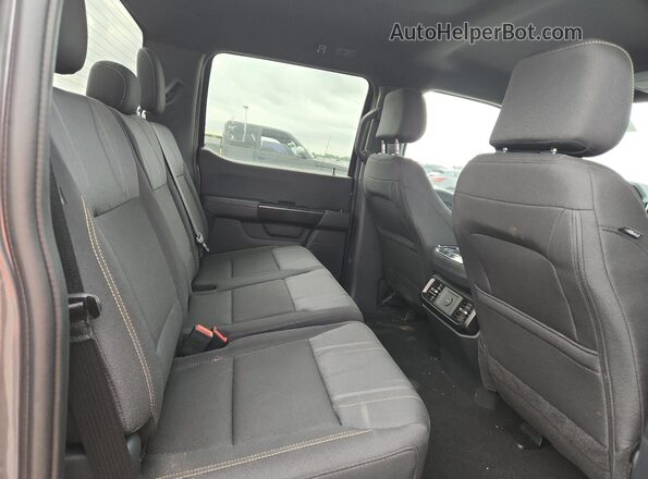 1FTEW2LP4SKE25043 2025 FORD F150 Black უკანა სალონის ხედი