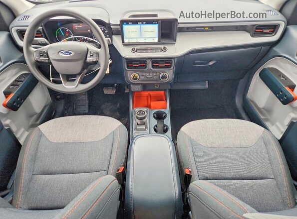 3FTTW8E36PRA72313 2023 FORD MAVERICK Gray Вид щитка приладів