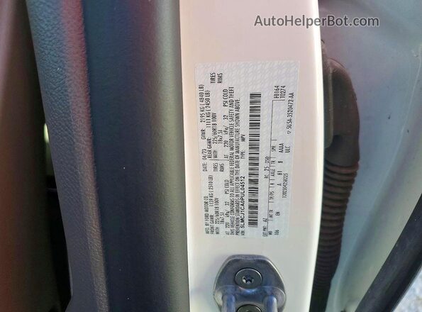5LMCJ1CA0PUL04512 2023 LINCOLN CORSAIR White Vista de la etiqueta del VIN