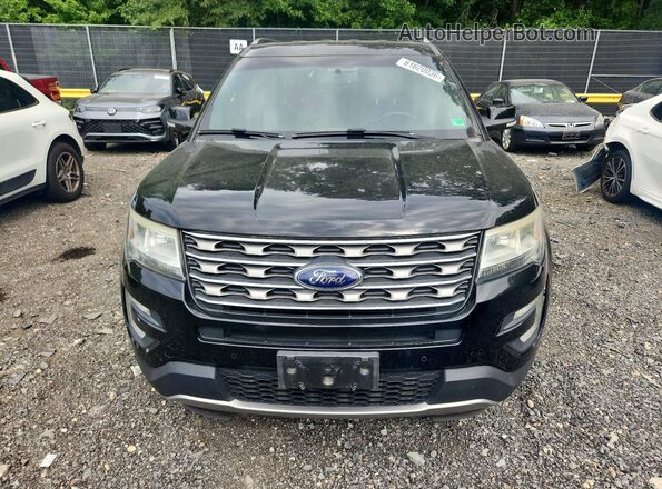 1FM5K8D87HGA52738 2017 FORD EXPLORER Black Вид ззаду