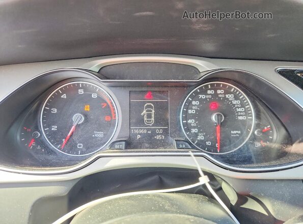 WAUAFAFL5GN007062 2016 AUDI A4 White Հետևի նստատեղերի տեսք
