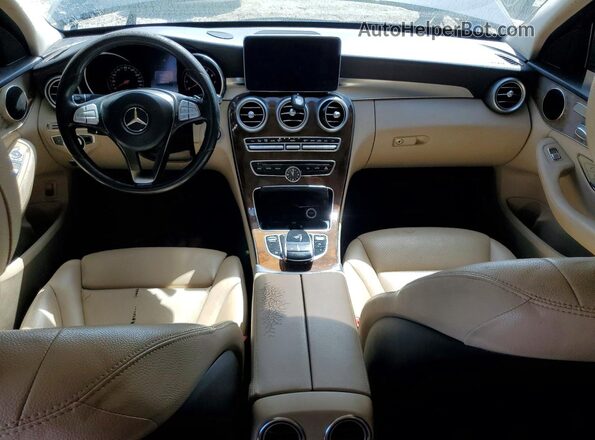 55SWF4JB9GU115545 2016 MERCEDES-BENZ C-CLASS Blue Vista del cuadro de instrumentos