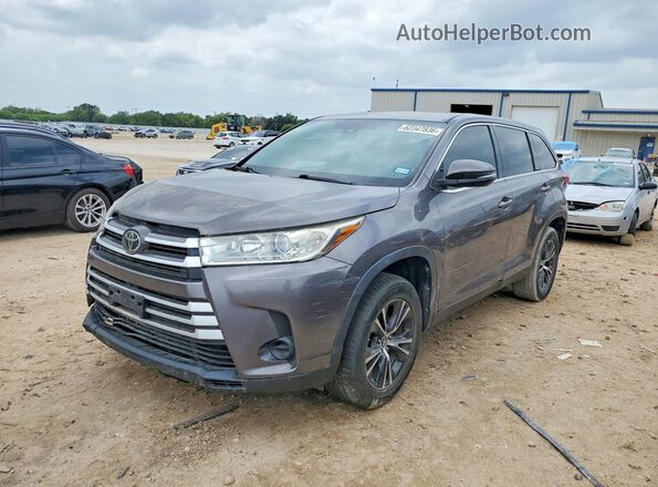 5TDZZRFH0KS289766 2019 TOYOTA HIGHLANDER Gray Задня ліва чверть
