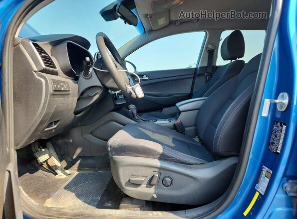 KM8J3CA47LU143289 2020 HYUNDAI TUCSON Blue წინა პანელის ხედი
