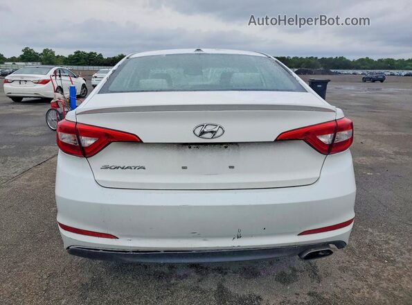 5NPE24AF8GH353044 2016 HYUNDAI SONATA Белый Вид салона спереди