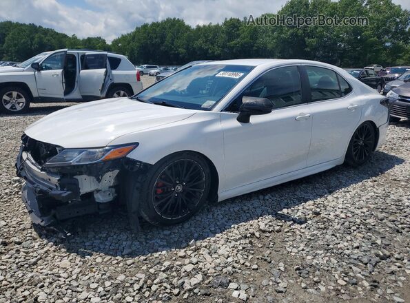 4T1B11HK4JU036992 2018 TOYOTA CAMRY White Rear left