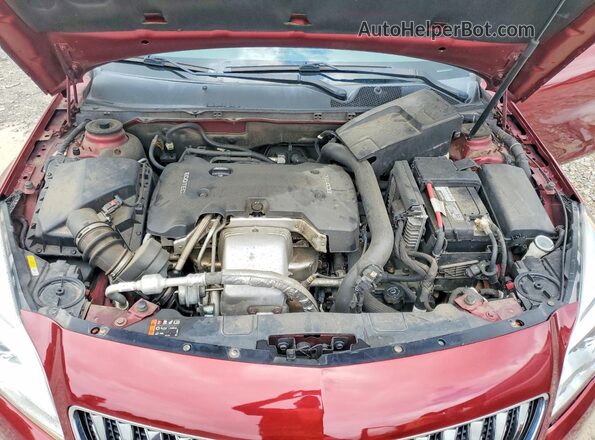 2G4GR5GX5H9163115 2017 BUICK REGAL Maroon Engine compartment view