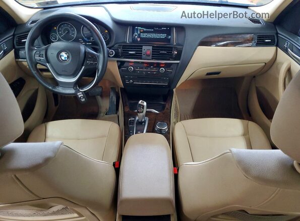 5UXWX9C55G0D90834 2016 BMW X3 White Vista del cuadro de instrumentos