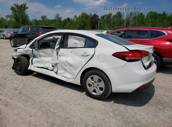 3KPFK4A74JE222296 2018 KIA FORTE White უკანა მარცხენა