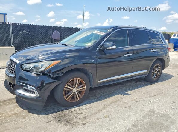 5N1DL0MN9JC503505 2018 INFINITI QX60 Black Հետևի ձախ