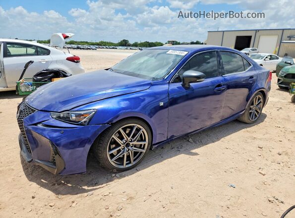 JTHBA1D27J5083680 2018 LEXUS IS Blue Հետևի ձախ