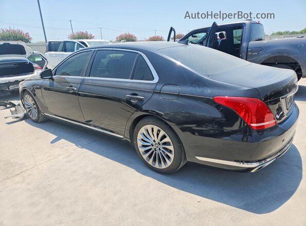 KMHG34JA8HU030593 2017 GENESIS G90 Black Tył prawy