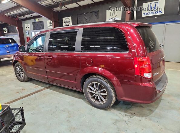 2C4RDGCG5HR714558 2017 DODGE CARAVAN Burgundy Trasero derecho