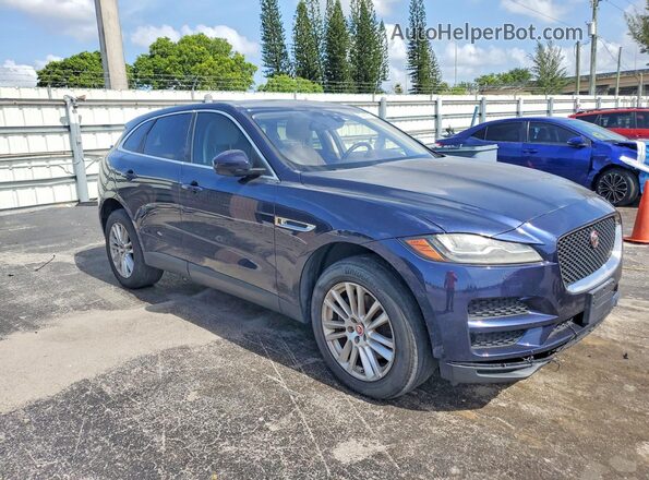 SADCK2BV7HA895072 2017 JAGUAR F-PACE Blue Widok z przodu